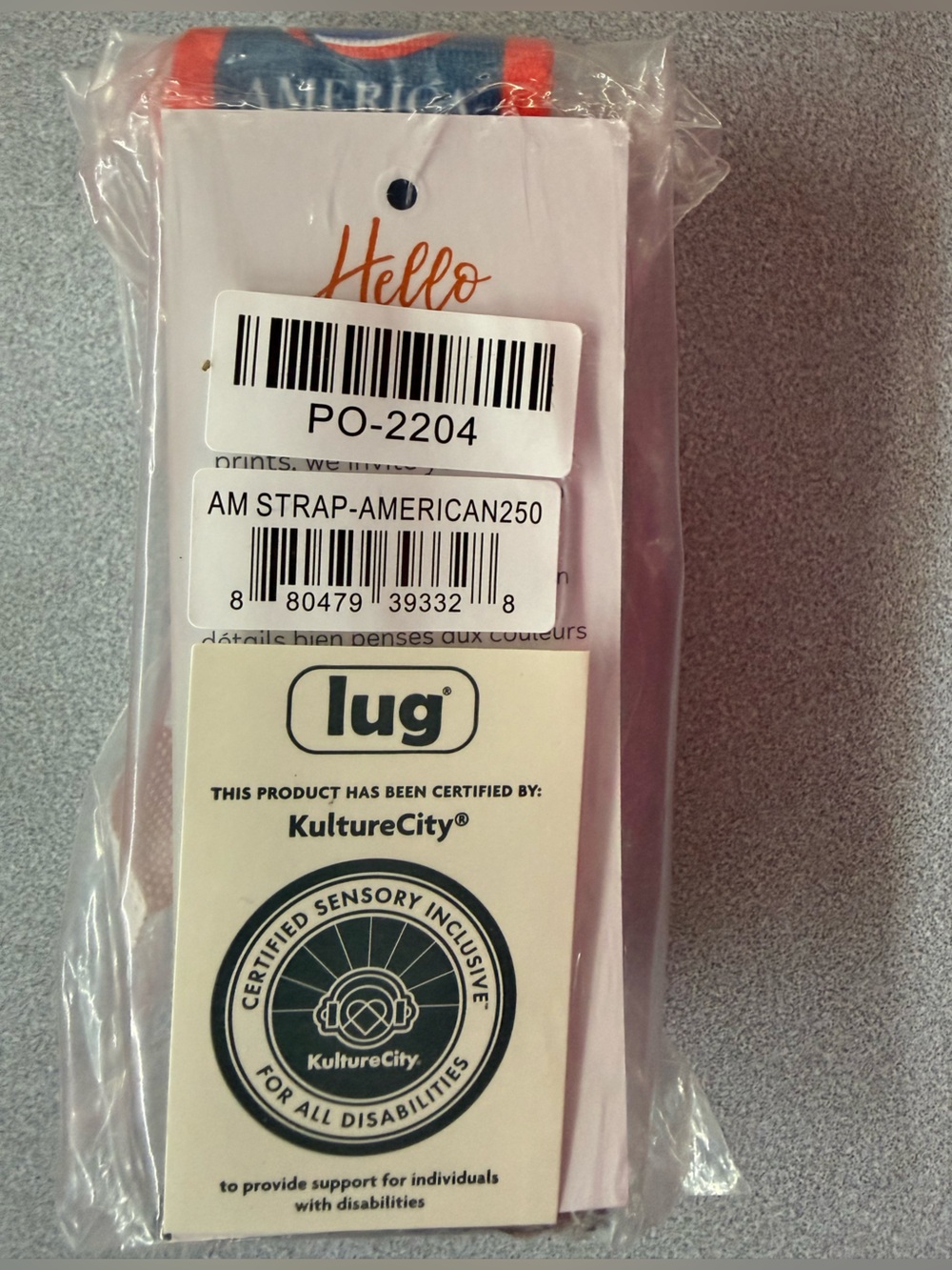 America250 x Lug Web Strap NWT - Picture 2 of 2